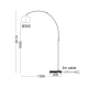 PHASING OUT FLOOR LUMINAIRE WHITE MARBLE BASE WHITE GLASS 1XE27 MATILDA MF70261W