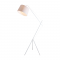 PHASING OUT FLOOR LAMP WHITE FABRIC SHADE 1XE27 ANDALUSIA MF14429WH