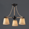 ^ PHASING OUT CEIL 3ΧΕ14 METAL BLACK+ROPE+BEIGE SHADE Φ57ΧΗ48CM GAVDOS EG165073C
