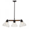 ^ PHASING OUT PENDANT L/F 3ΧΕ27 METAL+WOOD+GLASS Φ60ΧΗ100CM PARALIA OD905003P