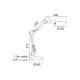 PHASING OUT DESK LAMP WHITE METAL 1XE14 RENE SF2922W