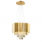 ^PHASING OUT PENDANT LUMINAIRE 5XE14 CRYSTAL + BRASS METALLIC D40XH100CM EMPIRE EG6175P40CG