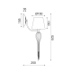 ^ PHASING OUT WALL LUMINAIR 1ΧΕ14 METAL WHITE-GOLD+SHADE+GLASS+COLD CHAIN 25Χ15Χ52 PALERMO EG170301WWFG