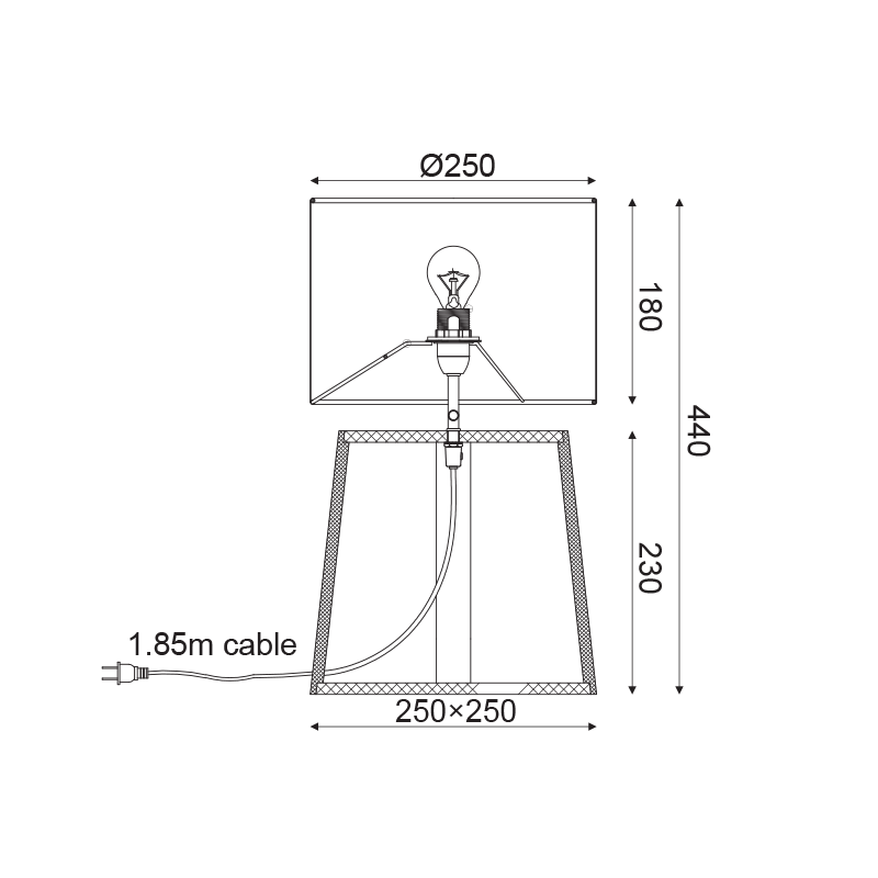 ^ PHASHING OUT TABLE LUMINAIRE 1ΧΕ14 WOOD+BLACK SHADE Φ25ΧΗ43,3CM MONTANA GN10451TWB