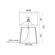 ^ PHASHING OUT TABLE LUMINAIRE 1ΧΕ14 WOOD+BLACK SHADE Φ25ΧΗ43,3CM MONTANA GN10451TWB