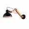 ^PHASHING OUT WALL MOUNTED LUMINAIRE 1XE27 WOOD + BLACK METALLIC 15Χ20Χ65CM MARRON GN99W1WB