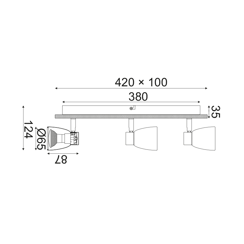 ^ PHASING OUT WALL MOUNTED LUMINAIRE 3ΧGU10 METALLIC WHITE+WOOD 12,4X42X8,7CM MIYAGI GN543CWW
