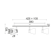 ^ PHASING OUT WALL MOUNTED LUMINAIRE 3ΧGU10 METALLIC WHITE+WOOD 12,4X42X8,7CM MIYAGI GN543CWW