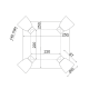 ^ PHASING OUT CEIL LUMINAIRE 4ΧGU10 METALLIC WHITE+WOOD 12,4X25Χ25CM MIYAGI GN544CWW