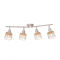 ^ PHASING OUT WALL MOUNTED LUMINAIRE 4ΧΕ27 METALLIC WHITE RUST 67,4Χ10ΧΗ21CM DUBLIN GN734CAW