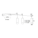 ^ PHASING OUT PENDANT/CEILING LIGHTING 3ΧG9 BLACK ALUMINUM3x D3,6XH13CM CABLE 0,4-0,8-1M 3HOOKS TERES YL22C3BK