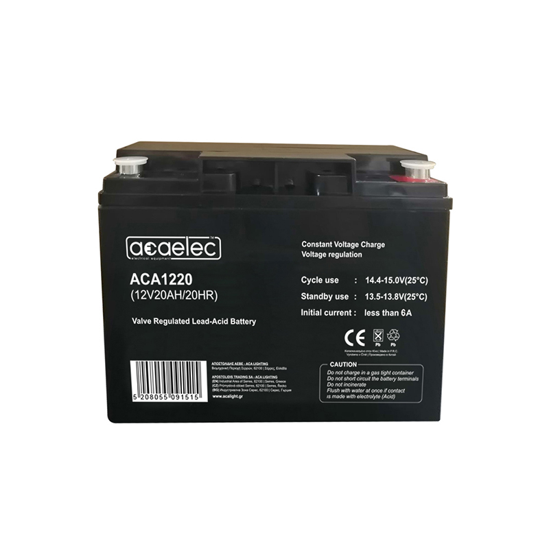 BATTERY AGM VRLA 12V 20AH/20HR (M5 terminal) ACA1220