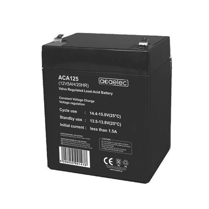 BATTERY AGM VRLA 12V 5AH/20HR (F1 terminal) ACA125