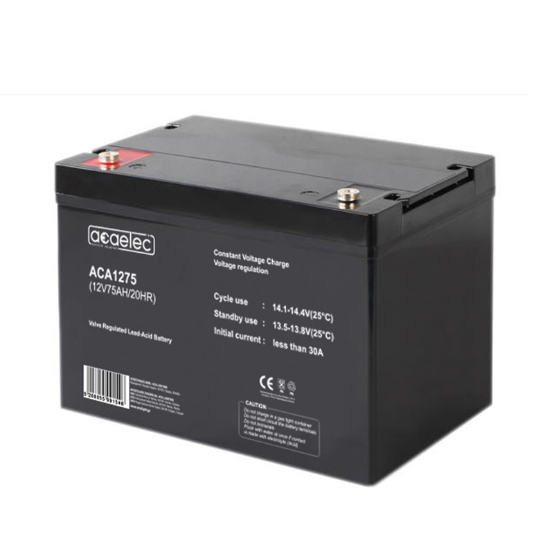 BATTERY AGM VRLA 12V 75AH/20HR (M6 terminal) ACA1275