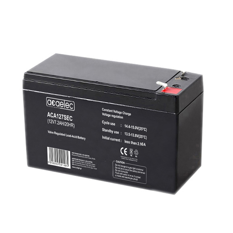 BATTERY AGM VRLA 12V 7.2AH/20HR (F1 terminal) ACA127SEC