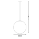 HANG LIGHT PMM Φ250 PMM OPAL BLACK CABLE - ROZET AC.18250KOPB