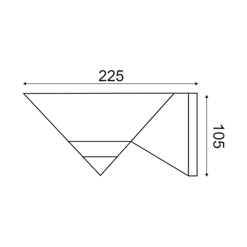 HANG LIGHT PMM Φ250 PMM SMOKY AC.280W1