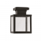 ^SAND BLACK CEILING LUMINAIRE CELIA 1XE27 IP44 WITH CLEAR GLASS CELIA1CBK