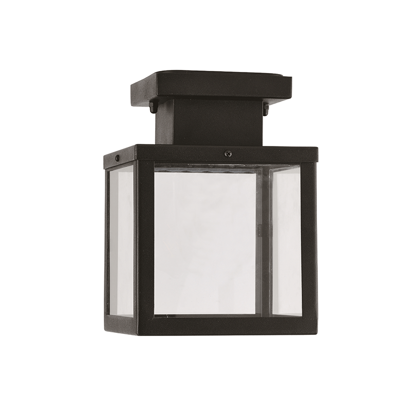 ^SAND BLACK CEILING LUMINAIRE CELIA 1XE27 IP44 WITH CLEAR GLASS CELIA1CBK