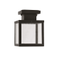 ^SAND BLACK CEILING LUMINAIRE CELIA 1XE27 IP44 WITH CLEAR GLASS CELIA1CBK