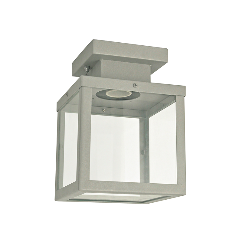 ^SAND GREY CEILING LUMINAIRE CELIA 1XE27 IP44 WITH CLEAR GLASS CELIA1CG