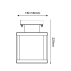^SAND GREY CEILING LUMINAIRE CELIA 1XE27 IP44 WITH CLEAR GLASS CELIA1CG
