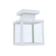 ^SAND WHITE CEILING LUMINAIRE CELIA 1XE27 IP44 WITH CLEAR GLASS CELIA1CWH