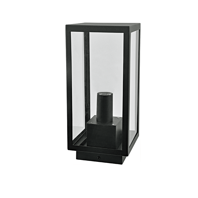 ^SAND BLACK FLOOR LUMINAIRE CELIA 1XE27 IP44 WITH CLEAR GLASS CELIA1FBK