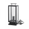 ^SAND BLACK TABLE/FLOOR LUMINAIRE CELIA 1XE27 IP44 WITH CABLE, PLUG & CLEAR GLASS CELIA1FPLBK