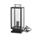 ^SAND BLACK TABLE/FLOOR LUMINAIRE CELIA 1XE27 IP44 WITH CABLE, PLUG & CLEAR GLASS CELIA1FPLBK