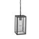^SAND BLACK PENDANT LUMINAIRE CELIA 1XE27 IP44 WITH CLEAR GLASS CELIA1PBK