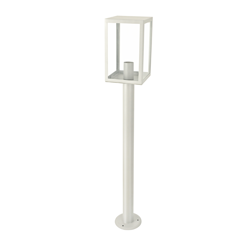 ^SAND WHITE LUMINAIRE CELIA 1XE27 IP44 WITH POLE & CLEAR GLASS CELIA1POWH