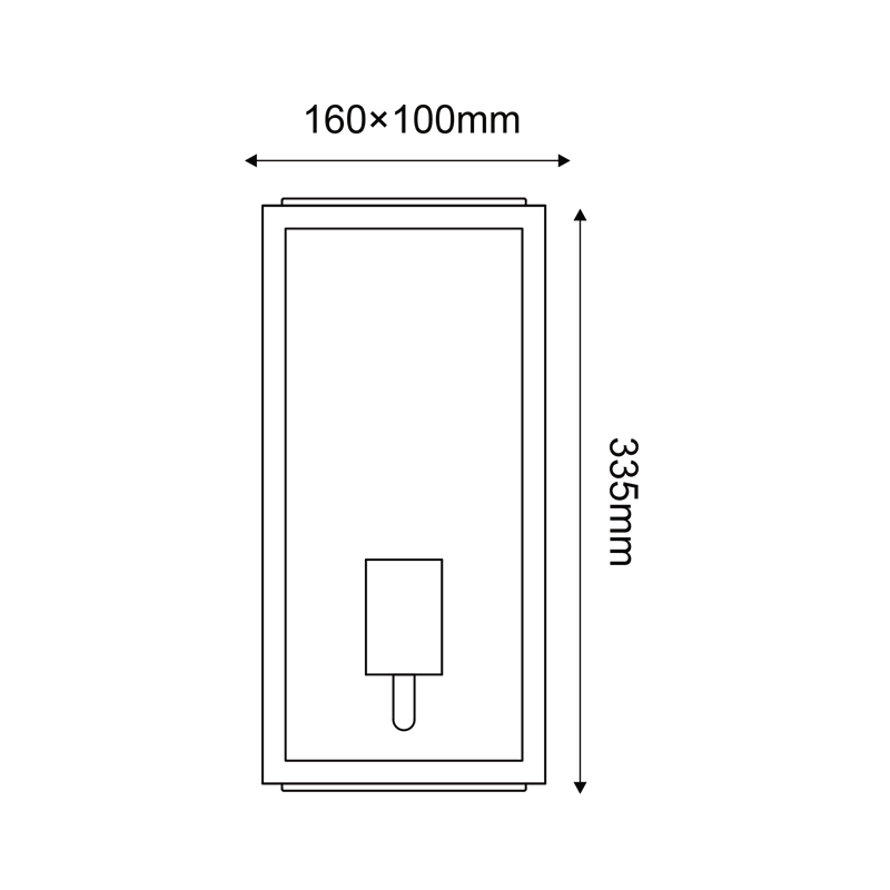 ^SAND GREY WALL LUMINAIRE CELIA 1XE27 IP44 WITH CLEAR GLASS CELIA1WG