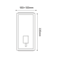 ^SAND GREY WALL LUMINAIRE CELIA 1XE27 IP44 WITH CLEAR GLASS CELIA1WG