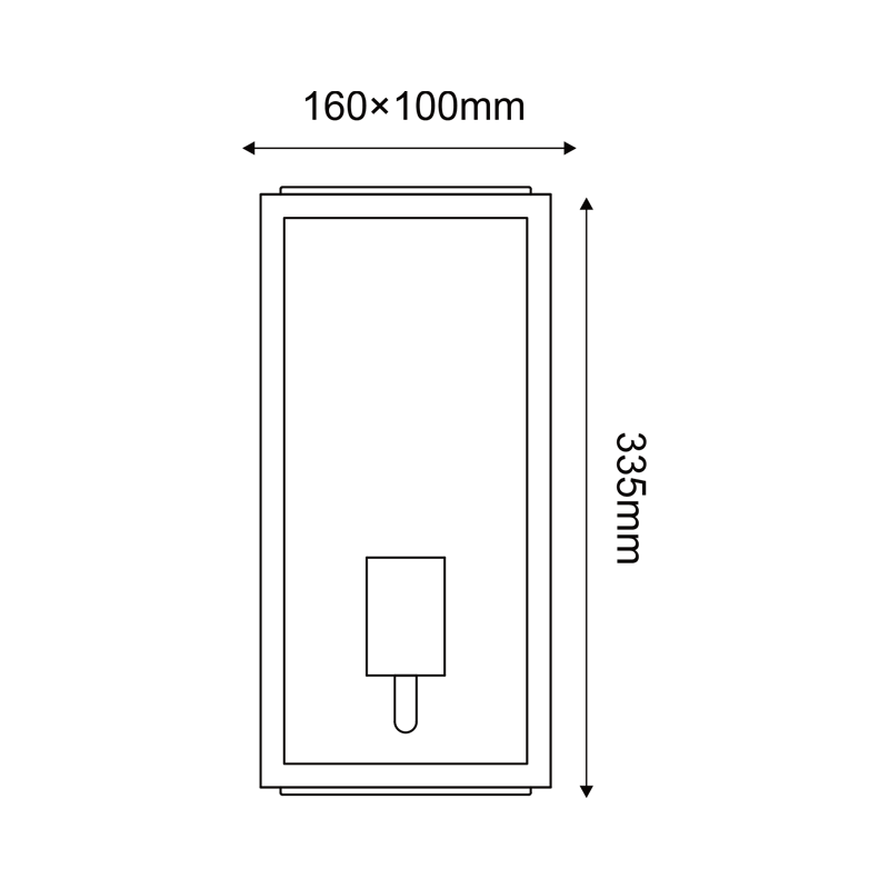 ^SAND WHITE WALL LUMINAIRE CELIA 1XE27 IP44 WITH CLEAR GLASS CELIA1WWH