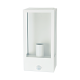 ^SAND WHITE WALL LUMINAIRE CELIA 1XE27 IP44 WITH CLEAR GLASS & PIR-LUX SENSOR CELIA1WWHPIR