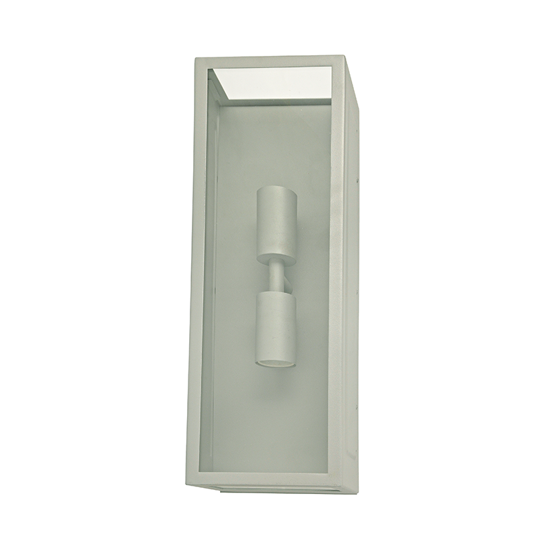 ^SAND GREY WALL LUMINAIRE CELIA 2XE27 IP44 WITH CLEAR GLASS CELIA2WG