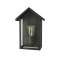 ^SAND BLACK WALL LUMINAIRE CELIA H 1XE27 IP44 WITH CLEAR GLASS CELIAH1WBK
