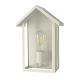 ^SAND WHITE WALL LUMINAIRE CELIA H 1XE27 IP44 WITH CLEAR GLASS CELIAH1WWH