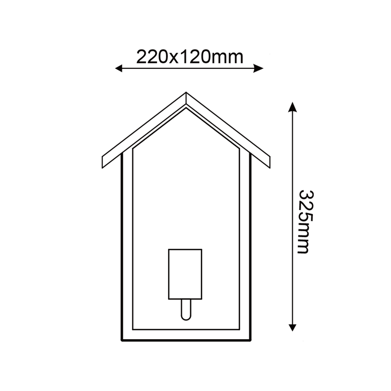 ^SAND WHITE WALL LUMINAIRE CELIA H 1XE27 IP44 WITH CLEAR GLASS CELIAH1WWH