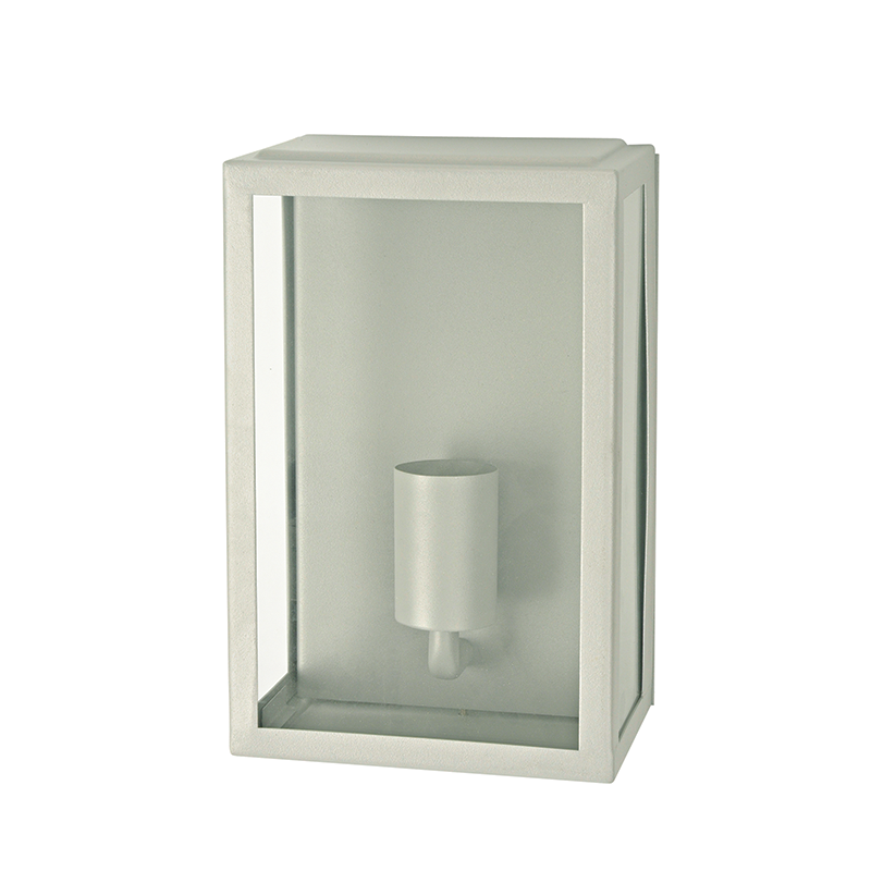 ^SAND GREY WALL LUMINAIRE CELIA MINI 1XE27 IP44 WITH CLEAR GLASS CELIAM1WG