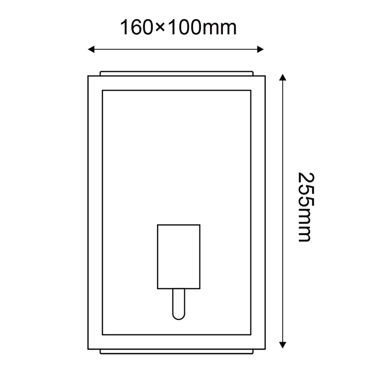 ^SAND GREY WALL LUMINAIRE CELIA MINI 1XE27 IP44 WITH CLEAR GLASS CELIAM1WG