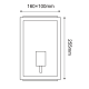 ^SAND GREY WALL LUMINAIRE CELIA MINI 1XE27 IP44 WITH CLEAR GLASS CELIAM1WG