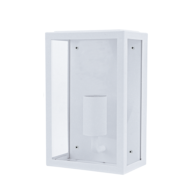 ^SAND WHITE WALL LUMINAIRE CELIA MINI 1XE27 IP44 WITH CLEAR GLASS CELIAM1WWH