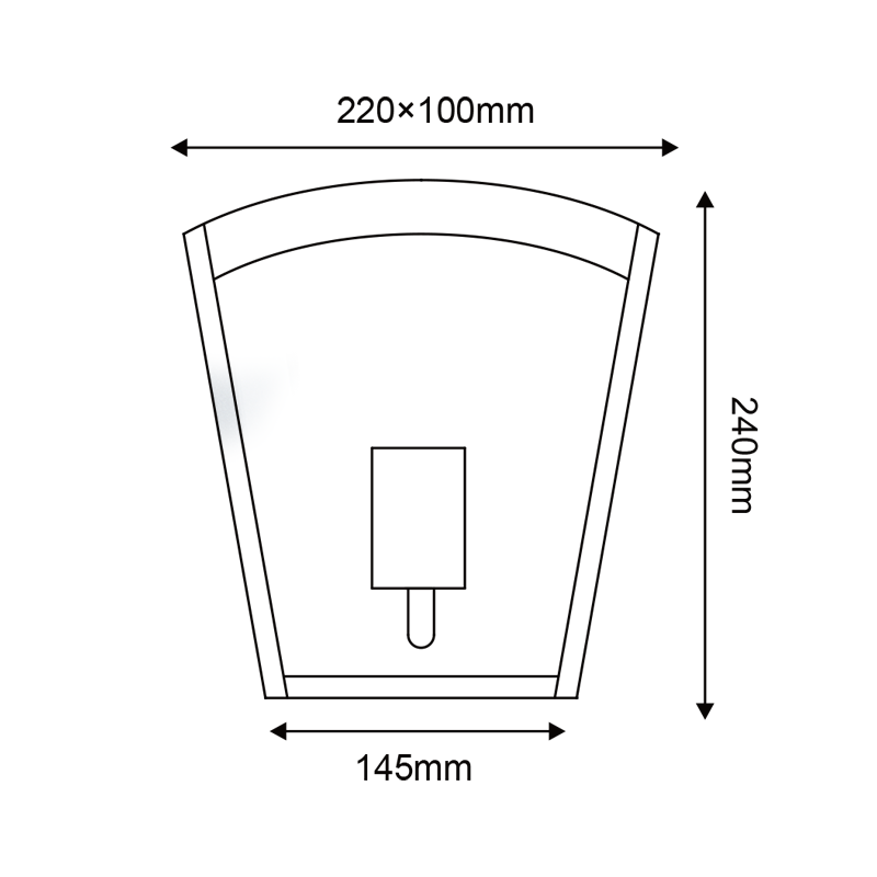 ^SAND WHITE WALL LUMINAIRE CELIA V 1XE27 IP44 WITH CLEAR GLASS CELIAV1WWH
