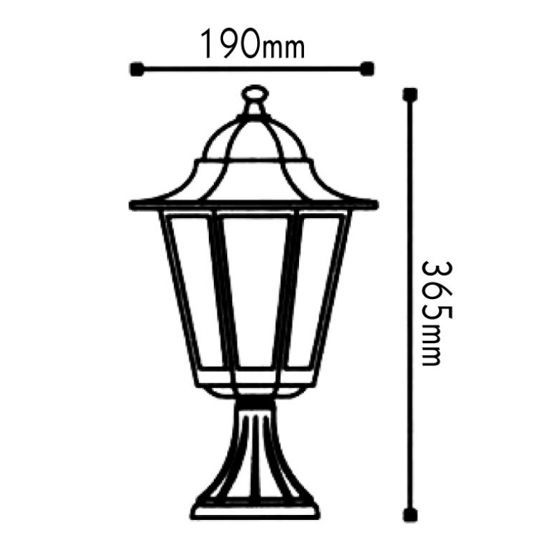 GARDEN LIGHT BLACK-GOLD HI6023GB