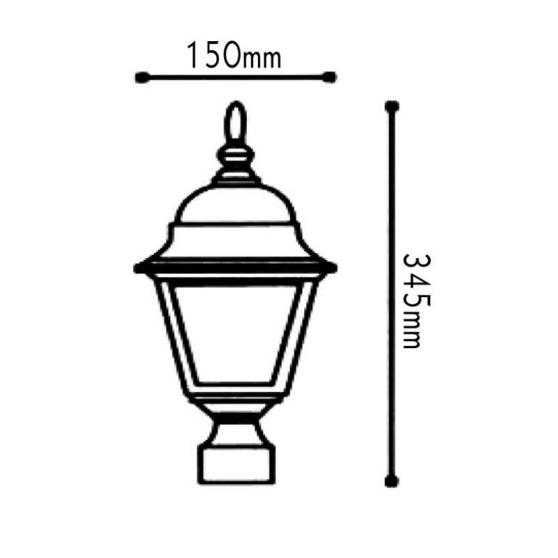 GARDEN LIGHT BLACK-GOLD COLOR HI6044GB