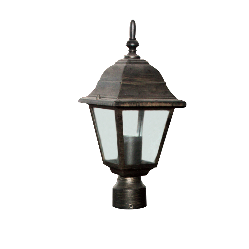 # LANTERN SQUARE 60W RUST FOR POLE HI6044R
