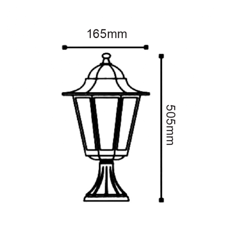 GARDEN LIGHT BLACK GREEN HI6173V