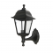 4S PLASTIC WALL GARDEN BLACK LUMINAIRE Ε27 IP44 PLGP1B